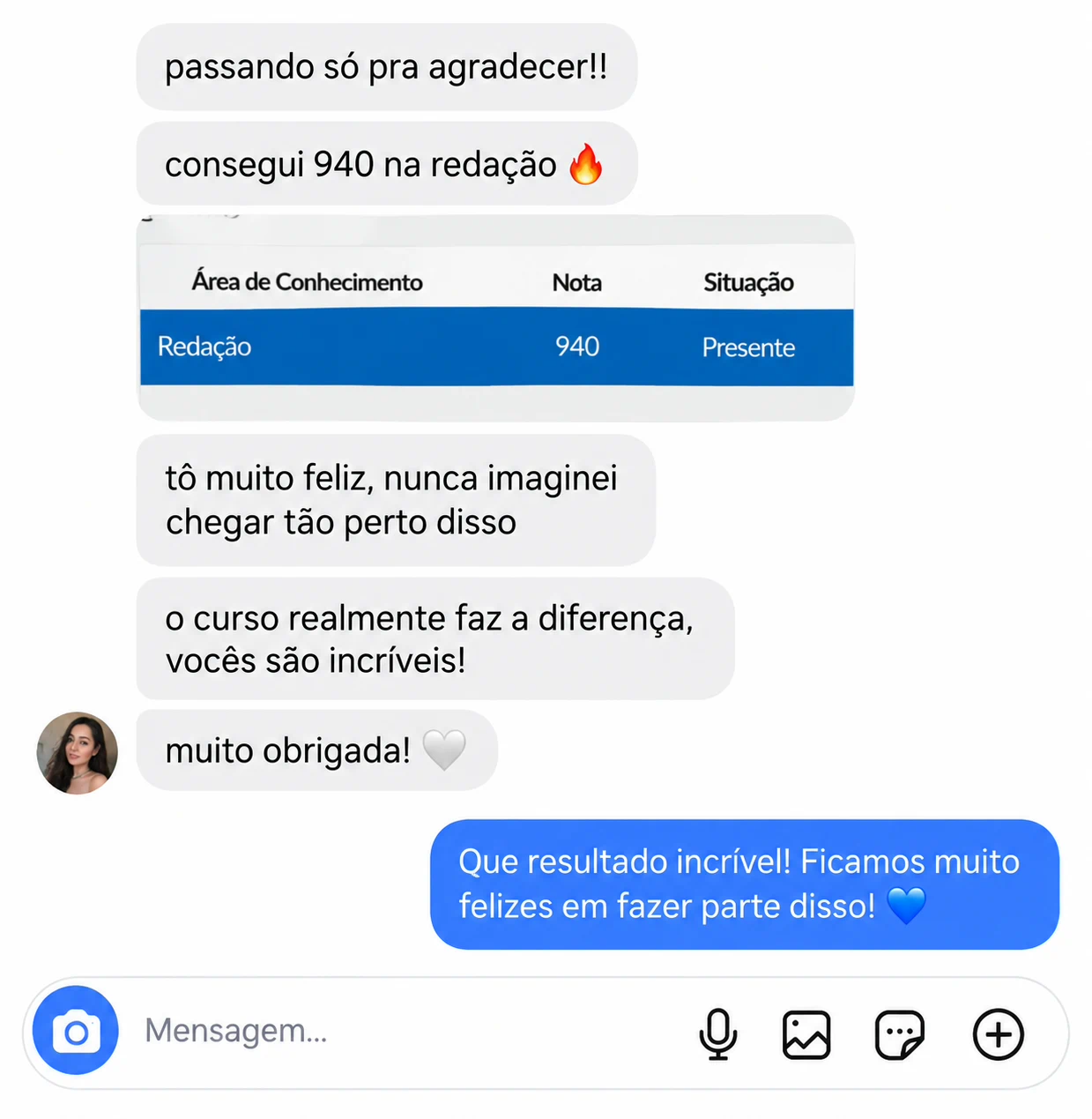 Depoimento de aluno 5